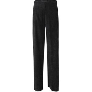 Forte Forte, Dames, Broeken, Zwart, Maat: XS Velours,