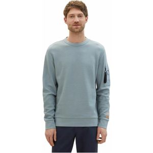 Tom Tailor, Heren, Sweatshirts & Hoodies, Blauw, Maat: M