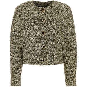 Alessandra Rich, Dames, Jassen, Veelkleurig, Maat: XS Tweed,
