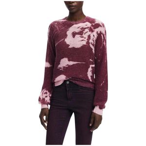 Desigual - Bordeaux - Gebreide Trui - Lange Mouw - Dames