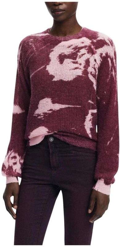 Desigual - Bordeaux - Gebreide Trui - Lange Mouw - Dames
