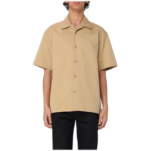 Jil Sander, Heren, Overhemden, Bruin, Maat: M Katoen,