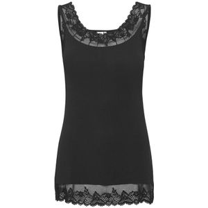 Cream - Florence Top - Spaghetti Top - Pitch Black - Viscose/Elastaan