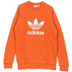 Adidas, Heren, Sweatshirts & Hoodies, Oranje, Maat: XS Katoen,