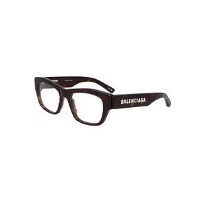 Balenciaga Vierkante montuur bril Bb0264O , Brown , unisex , Maat: 53 MM