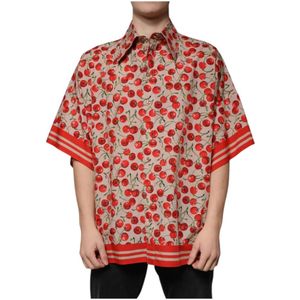 Dolce & Gabbana, Heren, Overhemden, Veelkleurig, Maat: M Katoen,