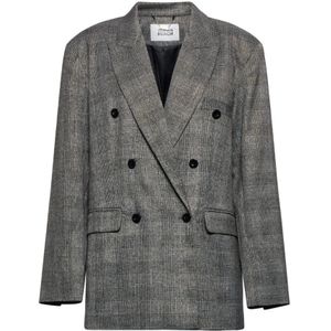 Silvian Heach, Dames, Jassen, Grijs, Maat: 2XS Viscose,