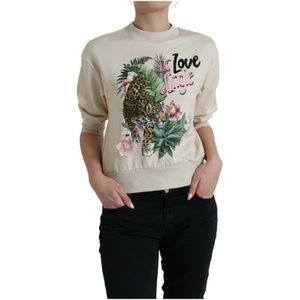 Dolce & Gabbana - Sweatshirt - Beige - Katoen