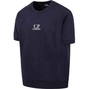 C.p. Company, Heren, Tops, Blauw, Maat: S Fleece,
