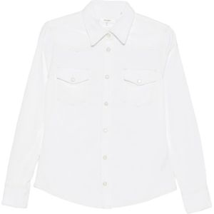 Frame, Dames, Blouses & Shirts, Wit, Maat: XS Katoen,