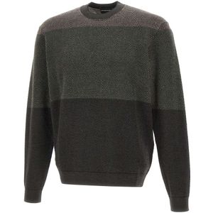 Emporio Armani, Heren, Truien, Groen, Maat: S Wol,