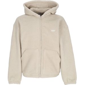Obey, Heren, Sweatshirts & Hoodies, Beige, Maat: M Poliester,
