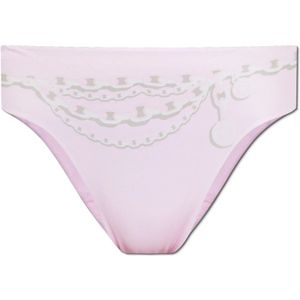 Versace, Dames, Badkleding, Roze, Maat: L Poliester,