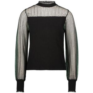 Zero, Dames, Blouses & Shirts, Zwart, Maat: XS