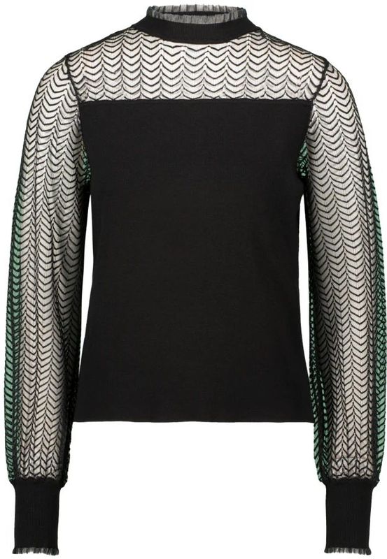 Zero, Dames, Blouses & Shirts, Zwart, Maat: XS