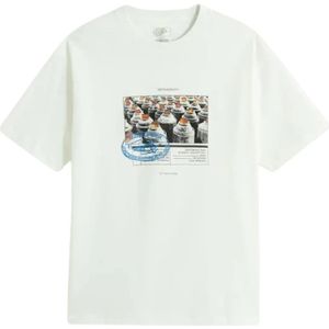 Vans, Heren, Tops, Wit, Maat: L Katoen,