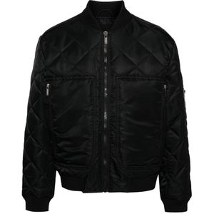 Just Cavalli, Heren, Jassen, Zwart, Maat: XL Nylon,