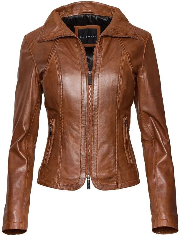 Bugatti, Dames, Jassen, Bruin, Maat: S Leer,