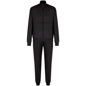 Emporio Armani Ea7, Heren, Sport, Zwart, Maat: XL Poliester,