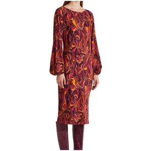 Maliparmi, Dames, Jurken, Veelkleurig, Maat: XS Viscose,