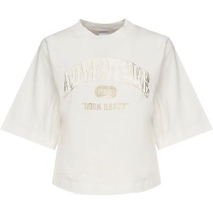 Pinko, Dames, Tops, Wit, Maat: XS Katoen,