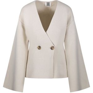 By Malene Birger - Tinley - Cardigan - Wit - 54% Wol, 44% Katoen, 2% Elastaan
