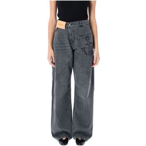 JW Anderson, Dames, Jeans, Grijs, Maat: W31 Denim,