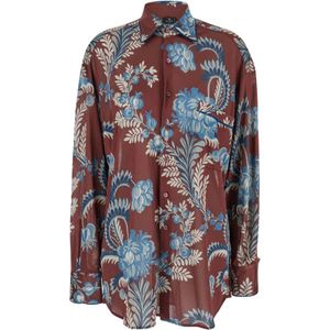 Etro, Dames, Blouses & Shirts, Veelkleurig, Maat: XS Viscose,