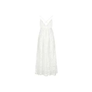 Zimmermann Witte Kanten V-Hals Jurk , White , Dames , Maat: S