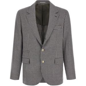 Brunello Cucinelli, Heren, Jassen, Grijs, Maat: M Wol,