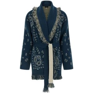 Alanui, Dames, Truien, Blauw, Maat: M Kasjmier,