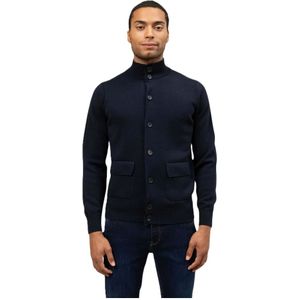 Filippo De Laurentiis, Heren, Truien, Blauw, Maat: 2XL Wol,