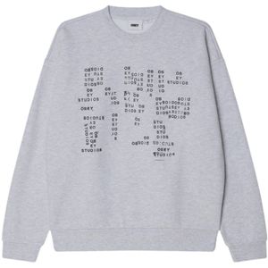 Obey, Heren, Sweatshirts & Hoodies, Grijs, Maat: S Katoen,
