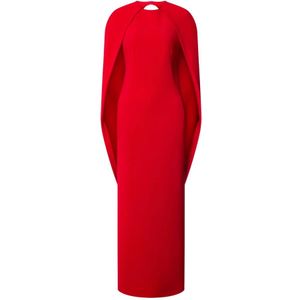 Alberta Ferretti, Dames, Jurken, Rood, Maat: M