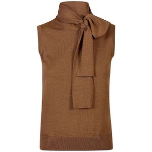 Eleventy, Dames, Truien, Bruin, Maat: S Zijde,