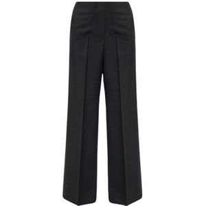Givenchy, Dames, Broeken, Zwart, Maat: S Wol,