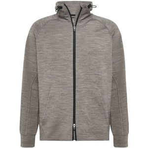Boggi Milano - B-Tech - Full-Zip Hoodie - Grijs - Heren - Lichtgewicht Wolmix
