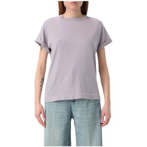 Brunello Cucinelli, Dames, Tops, Paars, Maat: S