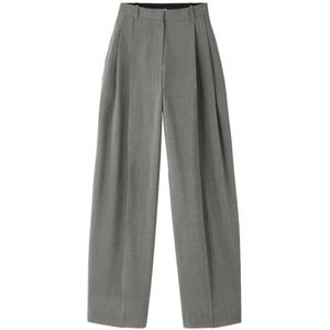 Jacquemus, Dames, Broeken, Grijs, Maat: S Wol,