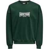 Only & Sons - ONSTURNER - Sweatshirt - Donkergroen - Ronde Hals