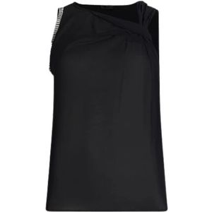 Liu Jo, Dames, Tops, Zwart, Maat: M Katoen,