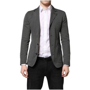 Dolce & Gabbana, Heren, Jassen, Zwart, Maat: XS