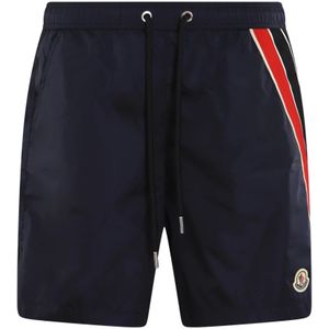 Moncler, Heren, Badkleding, Blauw, Maat: L Nylon,