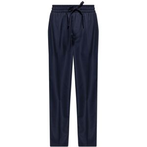 Dolce & Gabbana, Heren, Broeken, Blauw, Maat: S Wol,