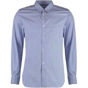 Comme des Garçons, Heren, Overhemden, Blauw, Maat: L Katoen,