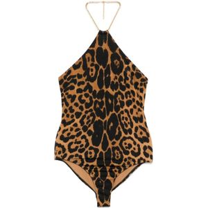 Tom Ford, Dames, Badkleding, Bruin, Maat: XS Polyamide,