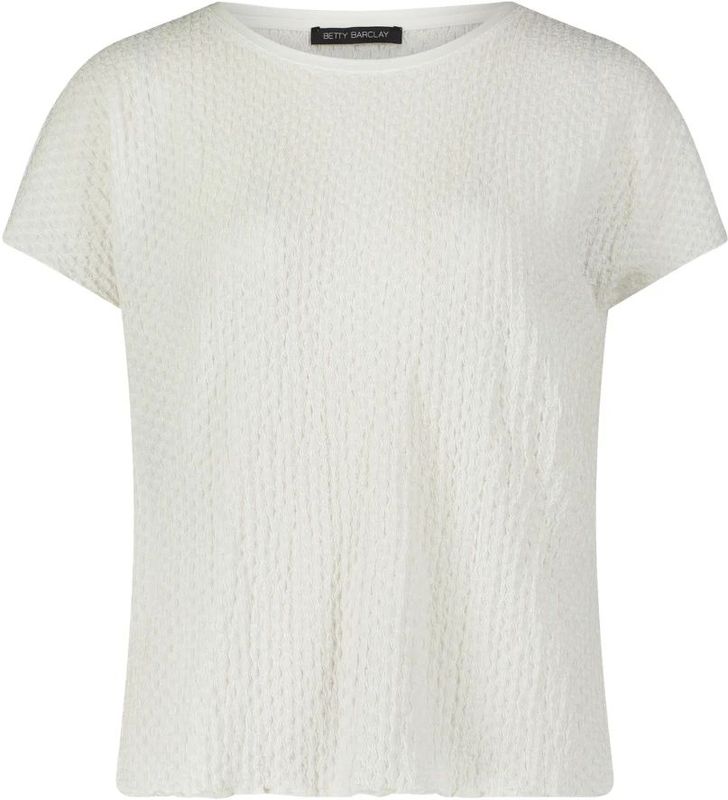 T-shirt - Unikleur - Gestructureerde Stof