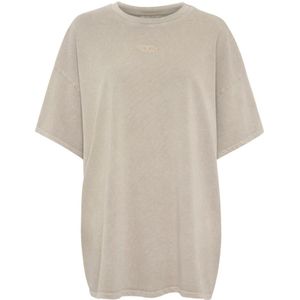 Gestuz - Jiogz Oversize Tee - Grijs - Dames - Katoen