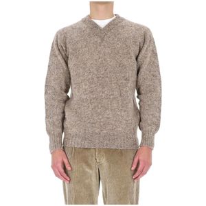 Howlin', Heren, Truien, Beige, Maat: M Wol,