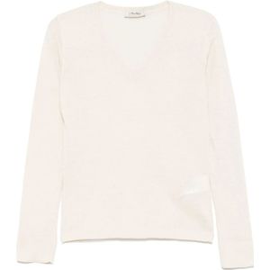 Max Mara, Dames, Truien, Beige, Maat: M